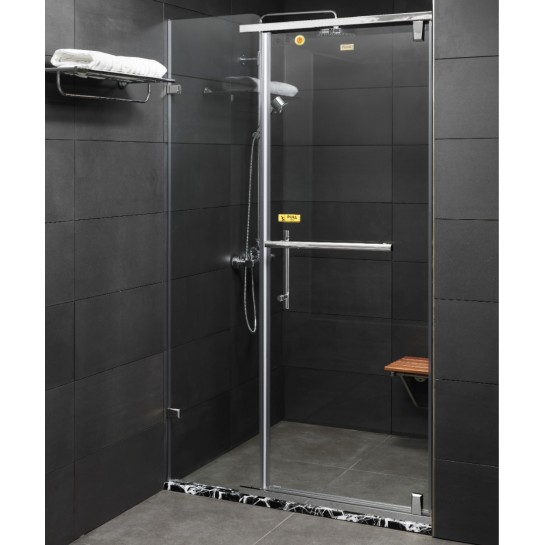Phòng Tắm Kính Fendi FDP -2X2 Phẳng Chrome 1.3 Mét