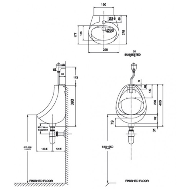 Bồn Tiểu Nam American Standard Eco VF-0414