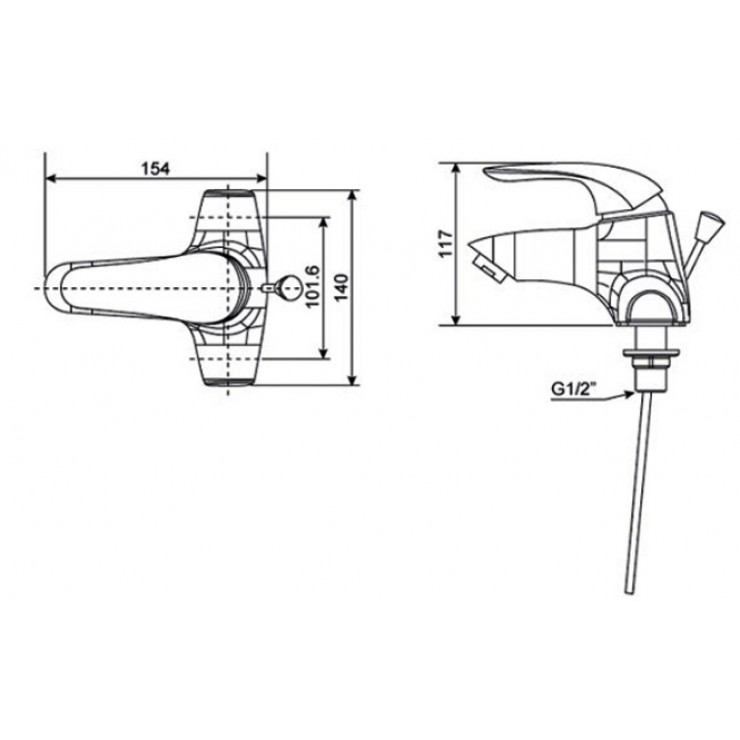 Vòi Lavabo American Standard Saga WF-1502 Nóng Lạnh