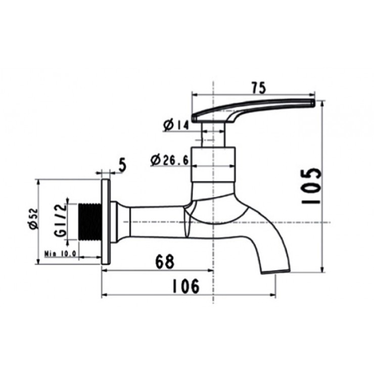 Vòi Gắn Tường American Standard WIL A-7500C