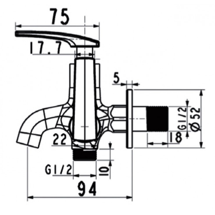 Vòi Tắm Sen Lạnh American Standard WIL A-7605C