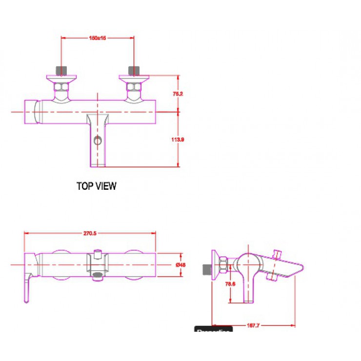 Vòi Sen Nóng Lạnh American Standard Active WF-3911