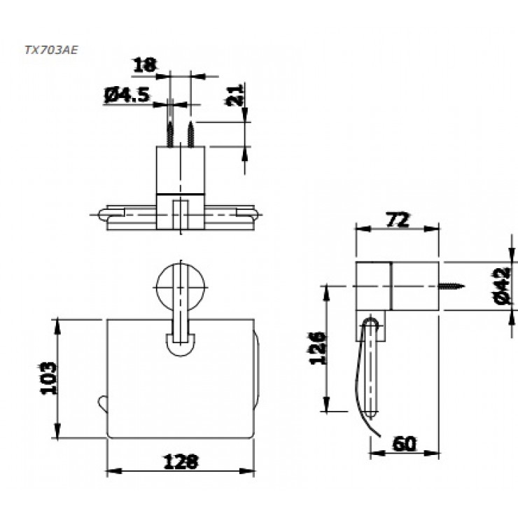 Hộp Đựng Giấy Vệ Sinh TOTO TX703AE