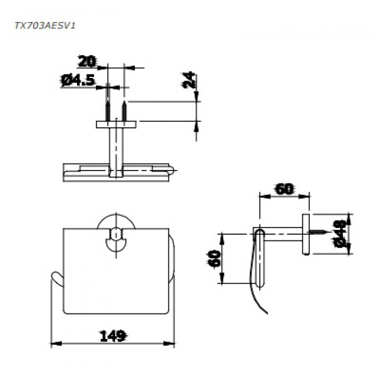 Hộp Đựng Giấy Vệ Sinh TOTO TX703AESV1