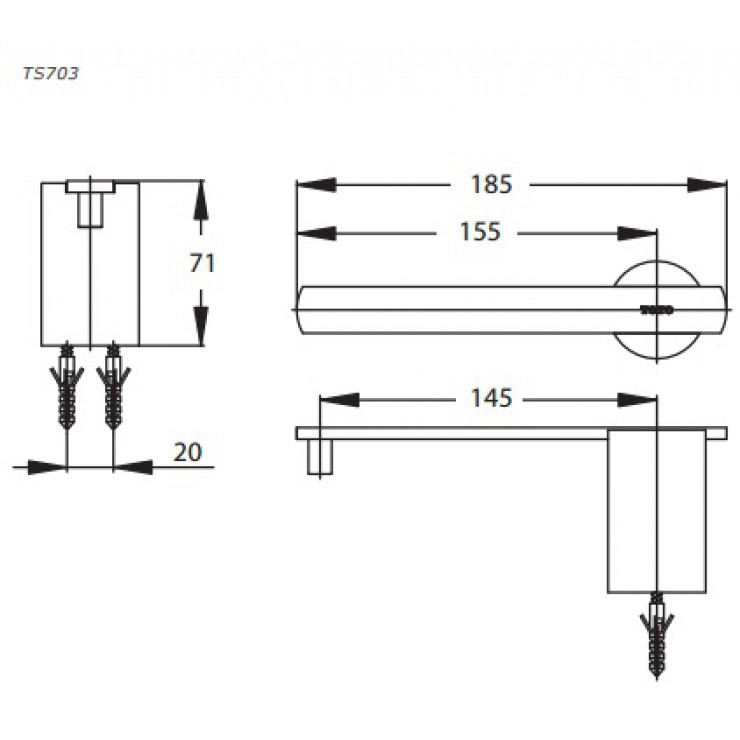 Móc Treo Giấy Vệ Sinh TOTO TS703