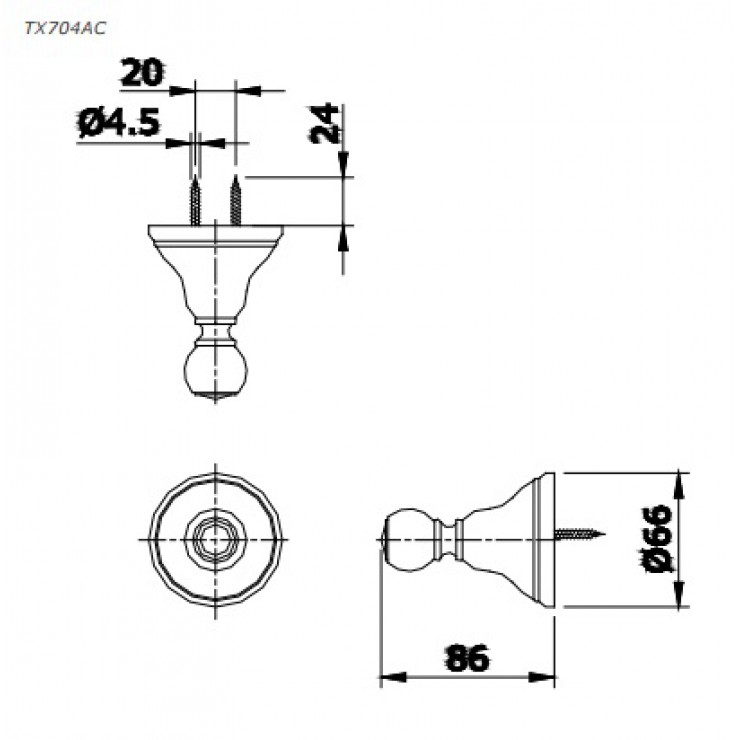 Móc Áo TOTO TX704AC