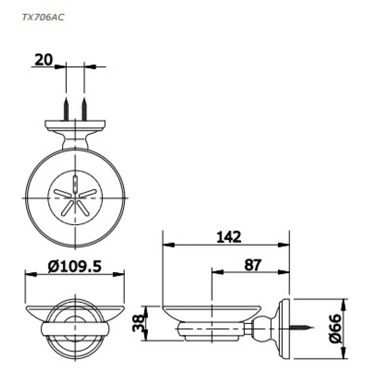 Giá Đựng Xà Bông TOTO TX706AC