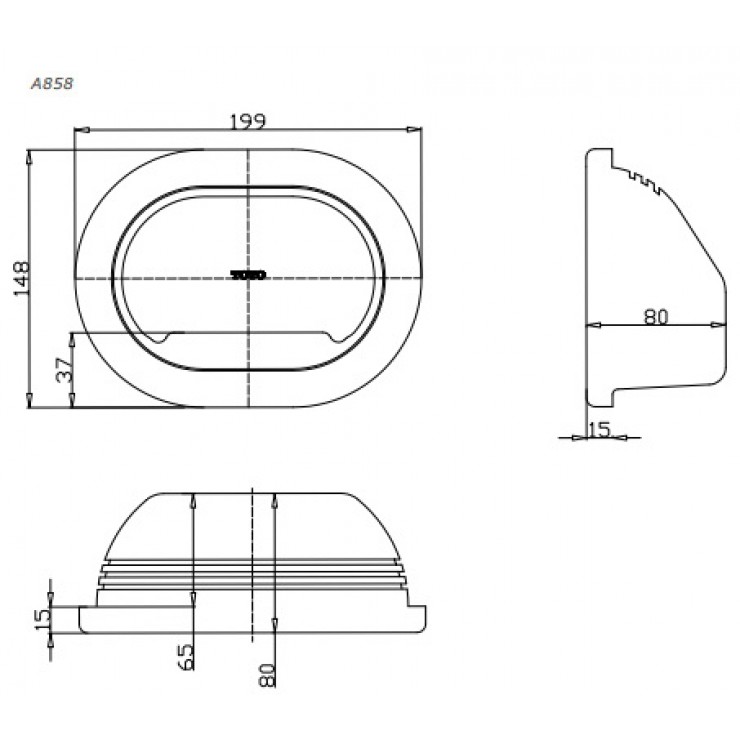 Giá Đựng Xà Bông TOTO A858 Âm Tường