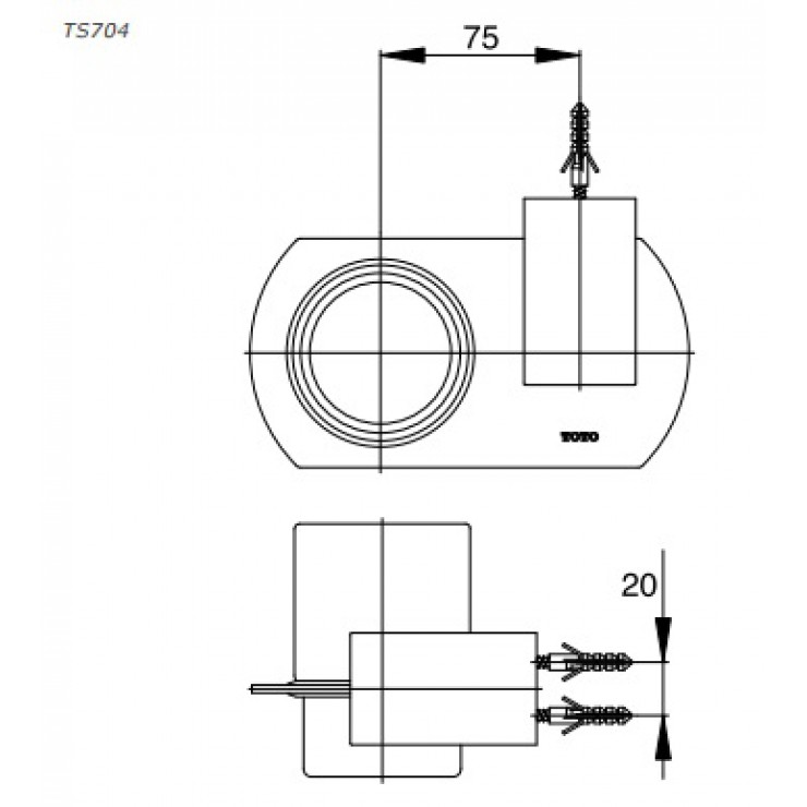 Giá Đựng Bàn Chải TOTO TS704