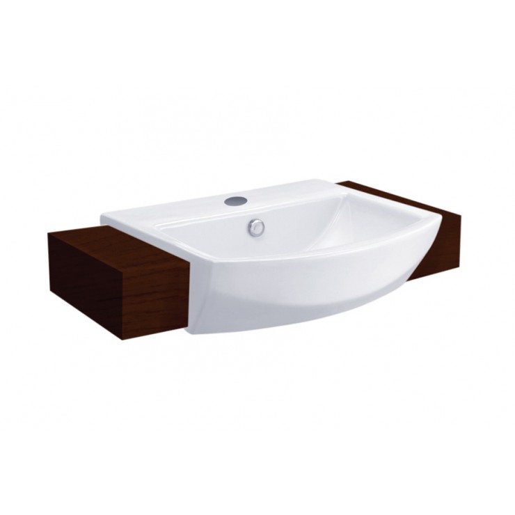 Chậu Lavabo COTTO C02427 Tetragon Bán Âm Bàn