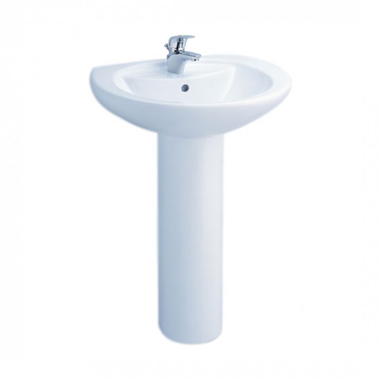 Chậu Lavabo COTTO C0107/C411 Chân Dài Alice