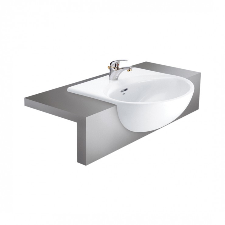 Lavabo COTTO C021 Hellen Bán Âm Bàn