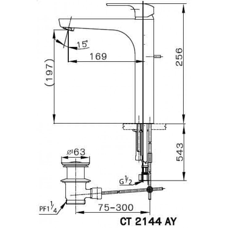 Vòi Lavabo COTTO CT2144AY Scirocco Lạnh