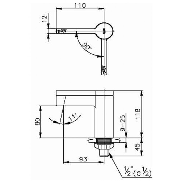 Vòi Lavabo COTTO CT1052 Single Faucet Lạnh