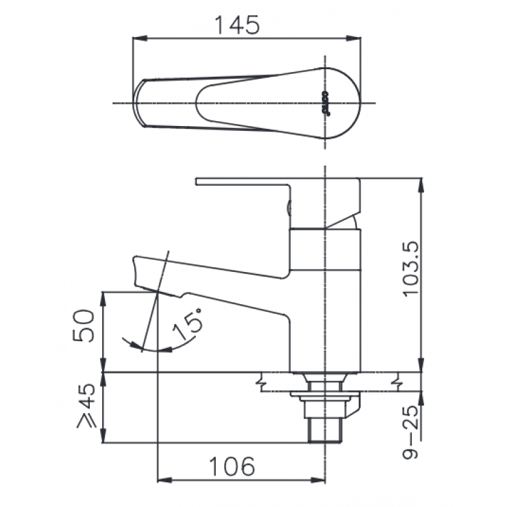 Vòi Lavabo COTTO CT1164AE(HM) NEXT I Lạnh