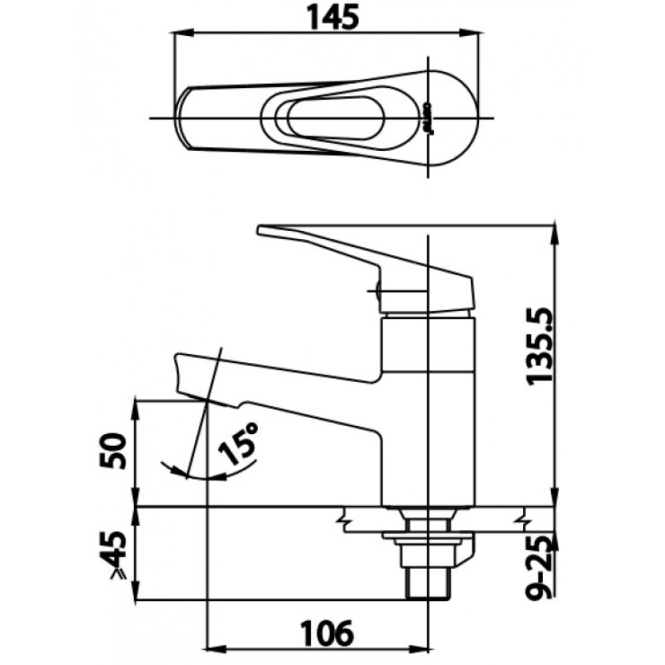 Vòi Lavabo COTTO CT1165AE(HM) NEXT II Lạnh