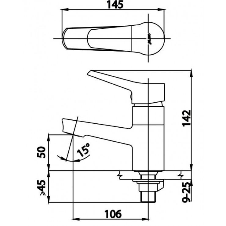 Vòi Lavabo COTTO CT1166AE(HM) NEXT III Lạnh