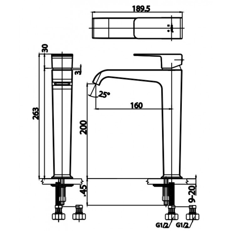 Vòi Lavabo COTTO CT2191A Nóng Lạnh