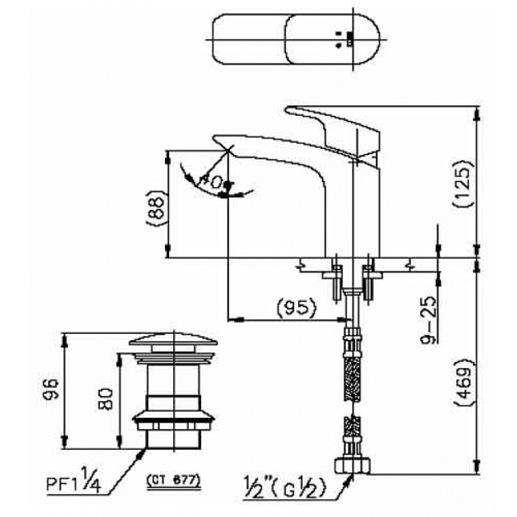 Vòi Lavabo COTTO CT2031A Soprano Nóng Lạnh