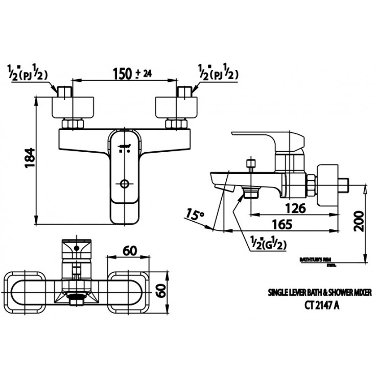 Củ Sen Tắm COTTO CT2147A Scirocco Nóng Lạnh