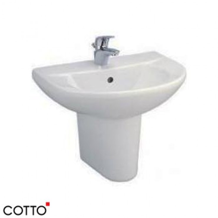 Chậu Lavabo COTTO C014/C4201 Wendy Chân Ngắn