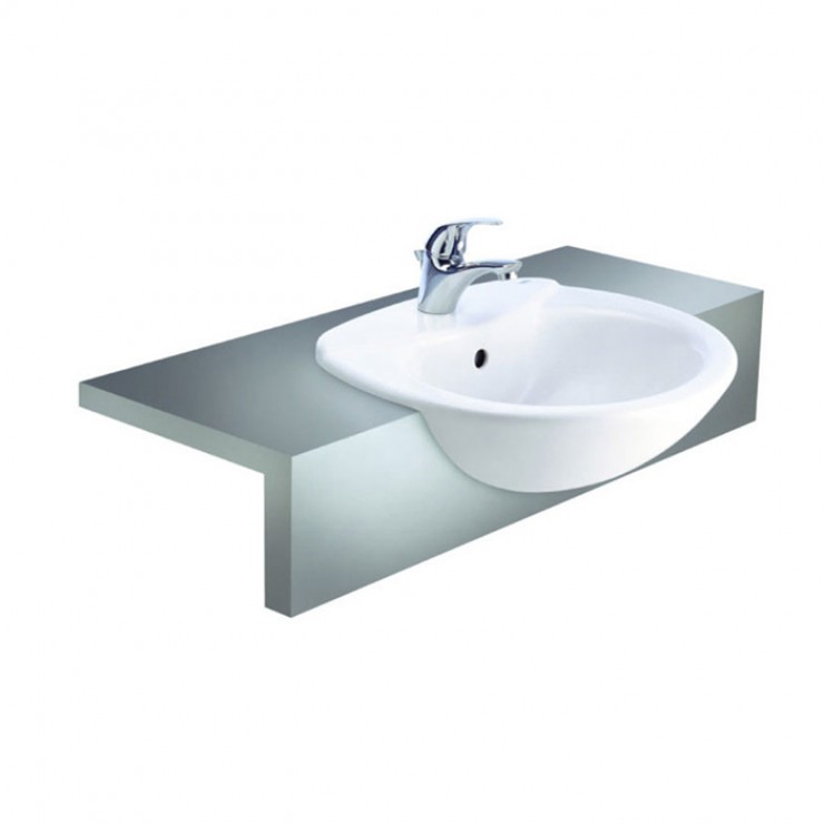 Chậu Rửa Mặt Lavabo COTTO C0240 Julia Bán Âm Bàn