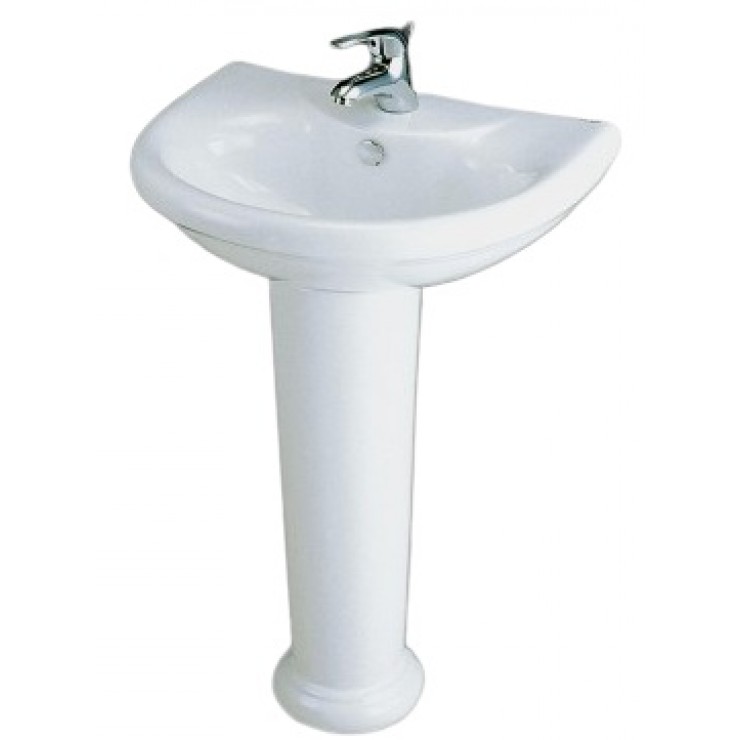 Chậu Rửa Lavabo Caesar Chân Dài L2230/P2432