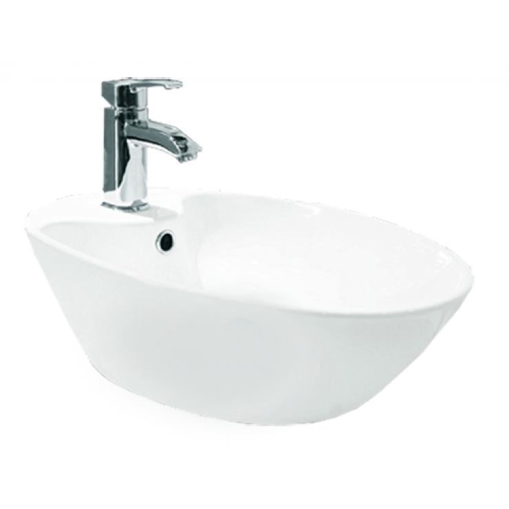 Chậu Rửa Mặt Lavabo Viglacera V52 Đặt Bàn Đá