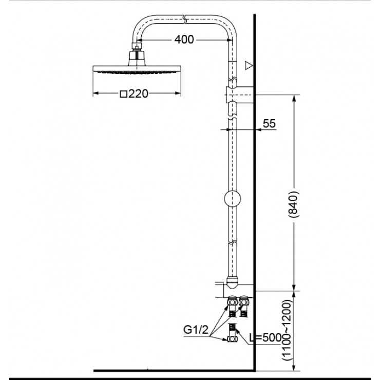 Thân Sen Cây TOTO DM907C1S Tắm Đứng