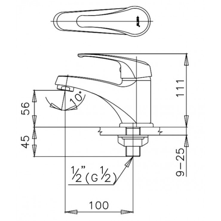 Vòi Lavabo COTTO CT167D(HM) Arona Lạnh