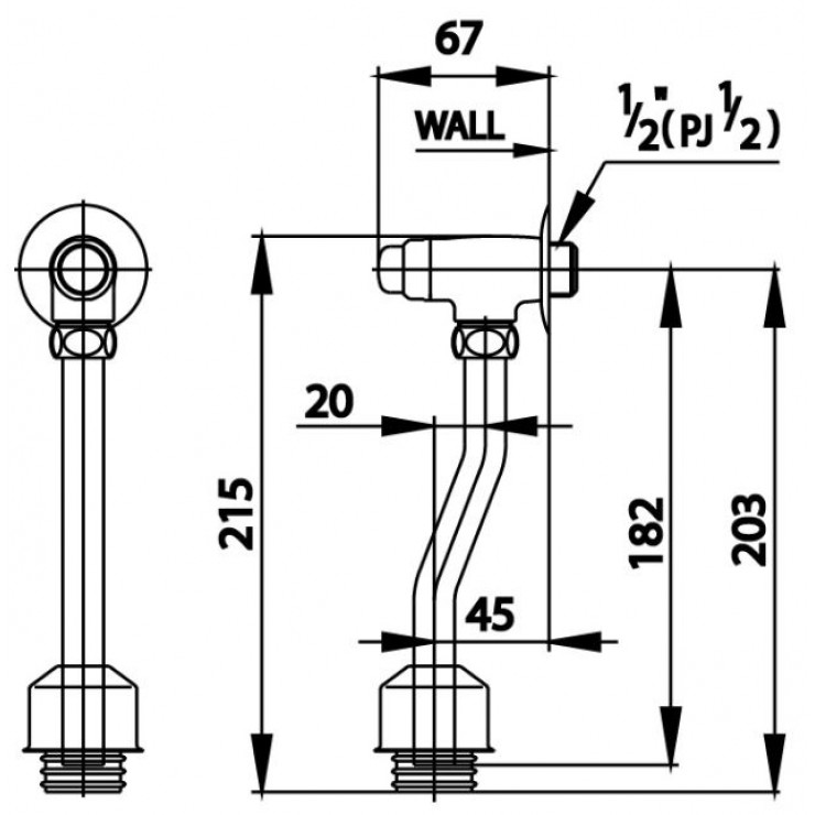 Van Xả Ấn Bồn Tiểu COTTO CT471SS(HM) 45mm