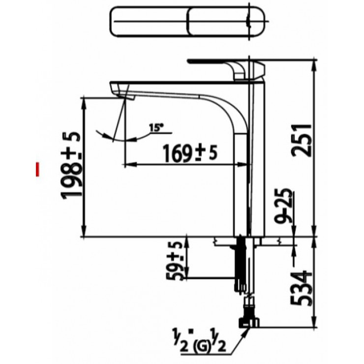 Vòi Lavabo COTTO CT1133AY Scirocco Thân Cao Lạnh