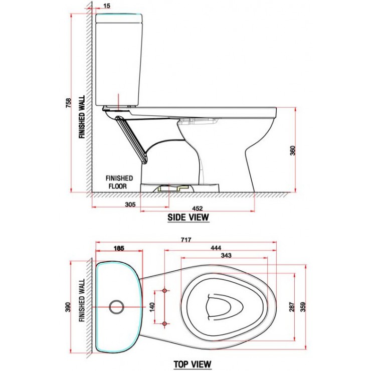 Bồn Cầu American Standard VF-2397S3 Nắp Rửa Cơ Dòng WinPlus+