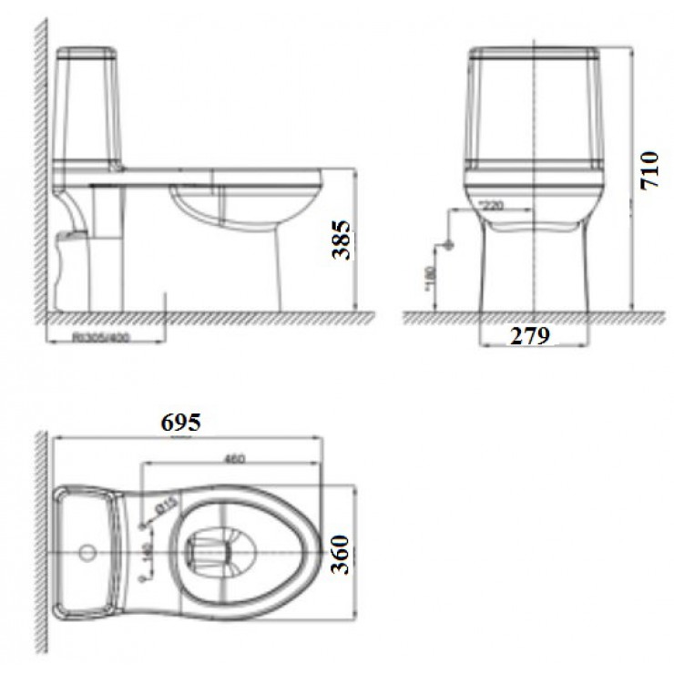 Bồn Cầu American Standard VF-1858S3 Nắp Rửa Cơ