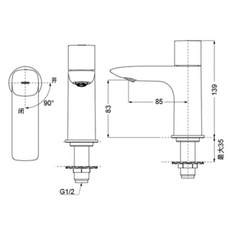 Vòi Chậu Rửa TOTO TLG04101B Lạnh