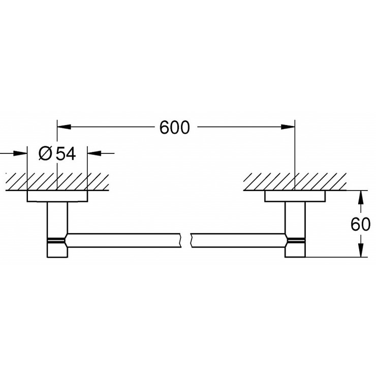 Thanh Treo Khăn Grohe 40366001 Essentials