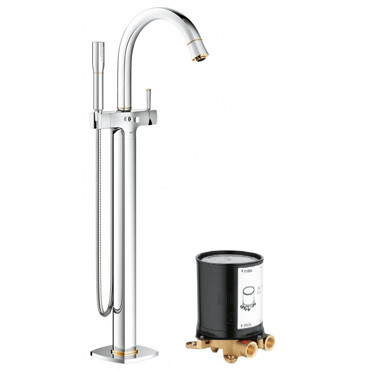 Bộ vòi xả bồn tắm Grohe 23318IG0 + 29086000 Grandera đặt sàn - Tuấn Đức