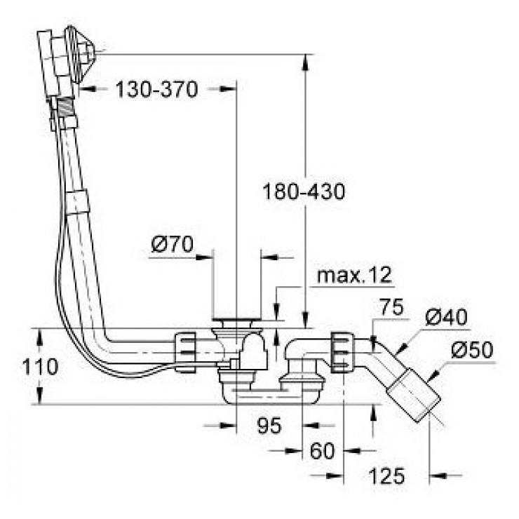 Bộ Xả Bồn Tắm Grohe 28943000