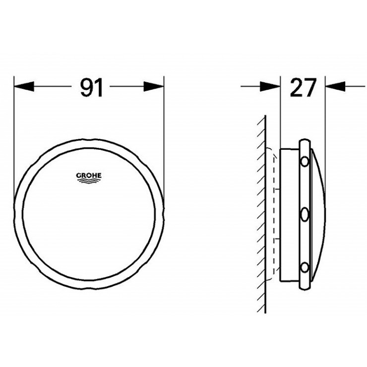 Núm Xả Tràn Bồn Tắm Grohe 19025000