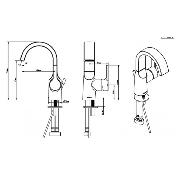 Vòi Lavabo Moen GN63121 Nóng Lạnh