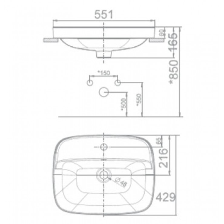 Chậu Rửa Đặt Bàn American VF-0420 Signature