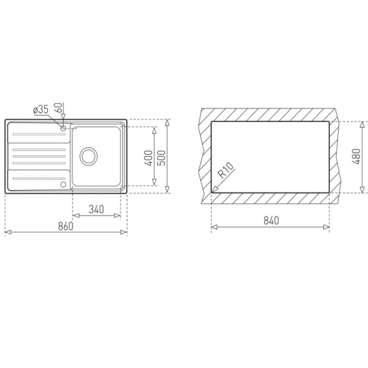 Bồn Rửa Chén Teka Stage 45 1B 1D 40108011 AISI 304