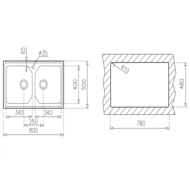 Chậu Rửa Teka PREMIUM 2B 80 11128008 AISI 304