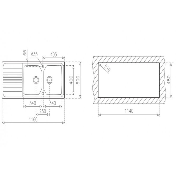 Chậu Rửa Teka Premium 2B 1D 12128011 AISI 304