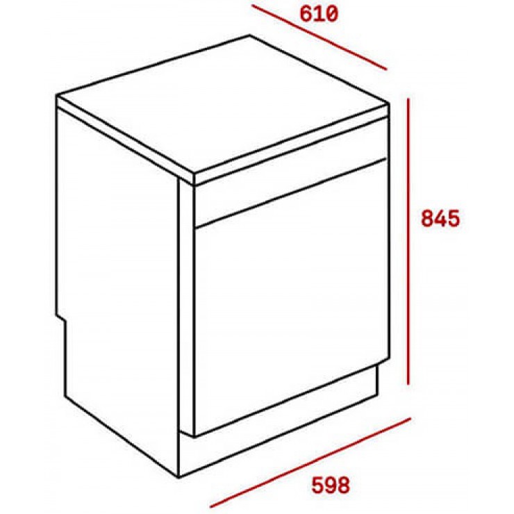 Máy Rửa Chén Teka LP9 850 40782501 Đứng Độc Lập