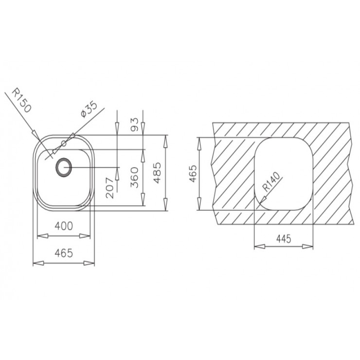 Chậu Rửa Teka Stylo 1B 10107074 AISI 304