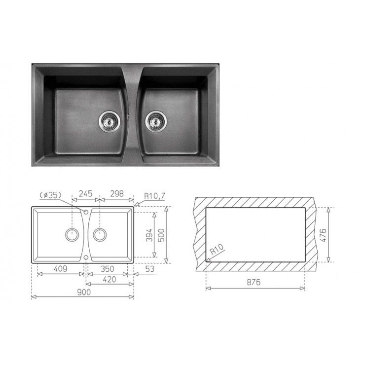 Chậu Rửa Teka UNIVERSO 90 GT 40141200