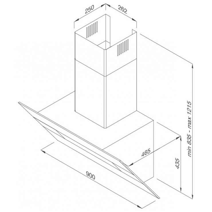 Máy Hút Khói Khử Mùi Malloca Horizon K1574 Áp Tường Nghiêng