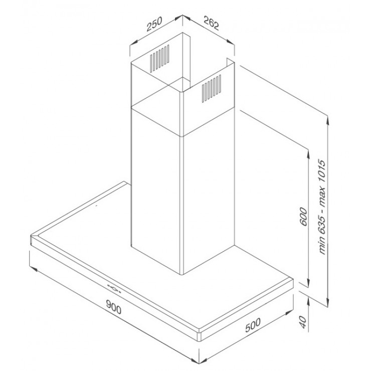 Máy Hút Khói Khử Mùi Malloca THETA K1520 Áp Tường