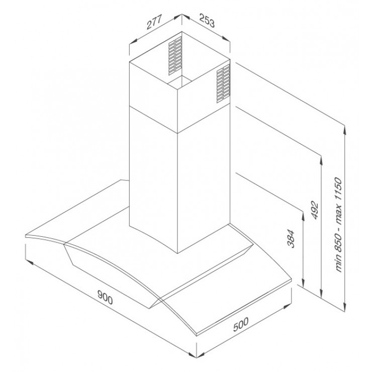 Máy Hút Khói Khử Mùi Malloca SIGMA-K820T Áp Tường